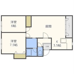 西野パークマンションＡの物件間取画像